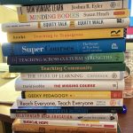 Pile of books on teaching