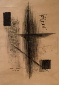 Kōshirō Onchi 孝四郎恩地 Japanese, 1891–1955  Poem “Winter,” 1953 print on paper Gift of D. Lee Rich, P’78 ’80 and John Hubbard Rich, Jr., Class of 1939 Litt.D. 1974, P’78 ’80 2010.10.22