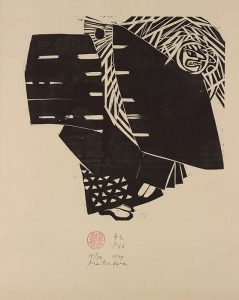 Naoko Matsubara 直子松原 Japanese, born 1937  Noh, 1977 woodblock on paper Gift of Ted and Marcia Marks in memory of Emily Howe Marks 2011.30.11