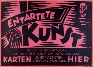 Entartete Kunst poster, Berlin, 1938