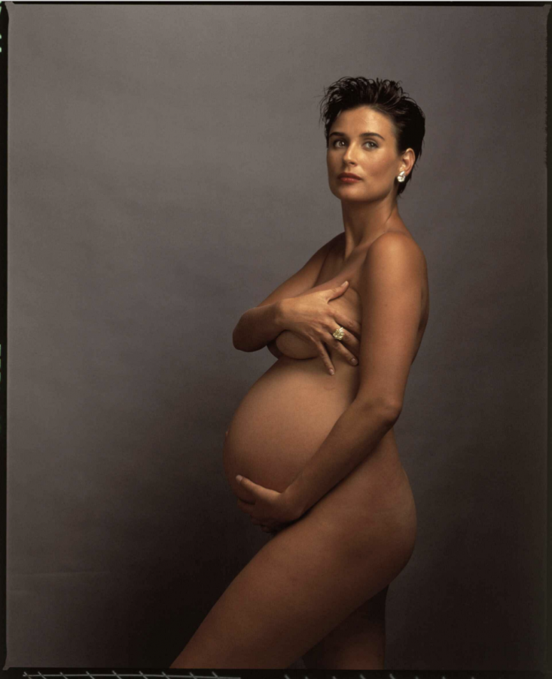 Demi Moore (Pregnant with second child)