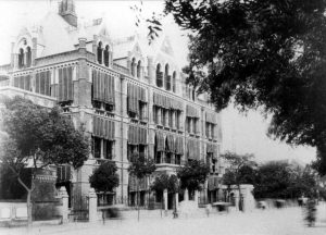 Historical photo of the Russell and Company building
