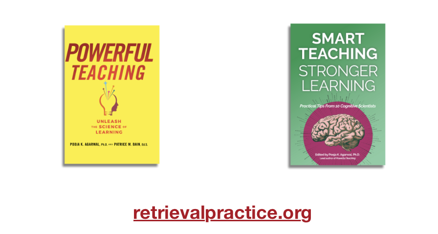 2 book covers- Powerful Teaching and Smart Teaching, Stronger Learning