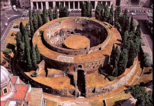 Image of the Mausoleum of Augustus in Rome, Italy.