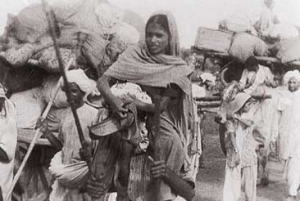 Women carried by a Man