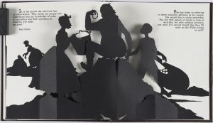 Text excerpt from Kara Walker’s “Freedom, a Fable: A Curious Interpretation of the Wit of a Negress in Troubled Times,” 1997