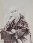 J.P. SEBAH (Turkish, 1872–1947, also active in Cairo) - Turkish Woman with Veil, ca. 1900 - vintage albumen print