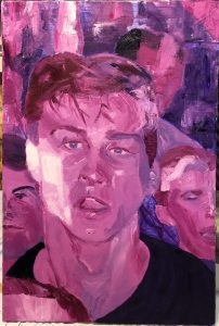 Alex Burns, Ted, Oil on Canvas, 36” x 24”