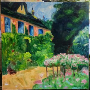 Damini Singh, Master Copy after Monet, Oil on Canvas, 30” x 30”
