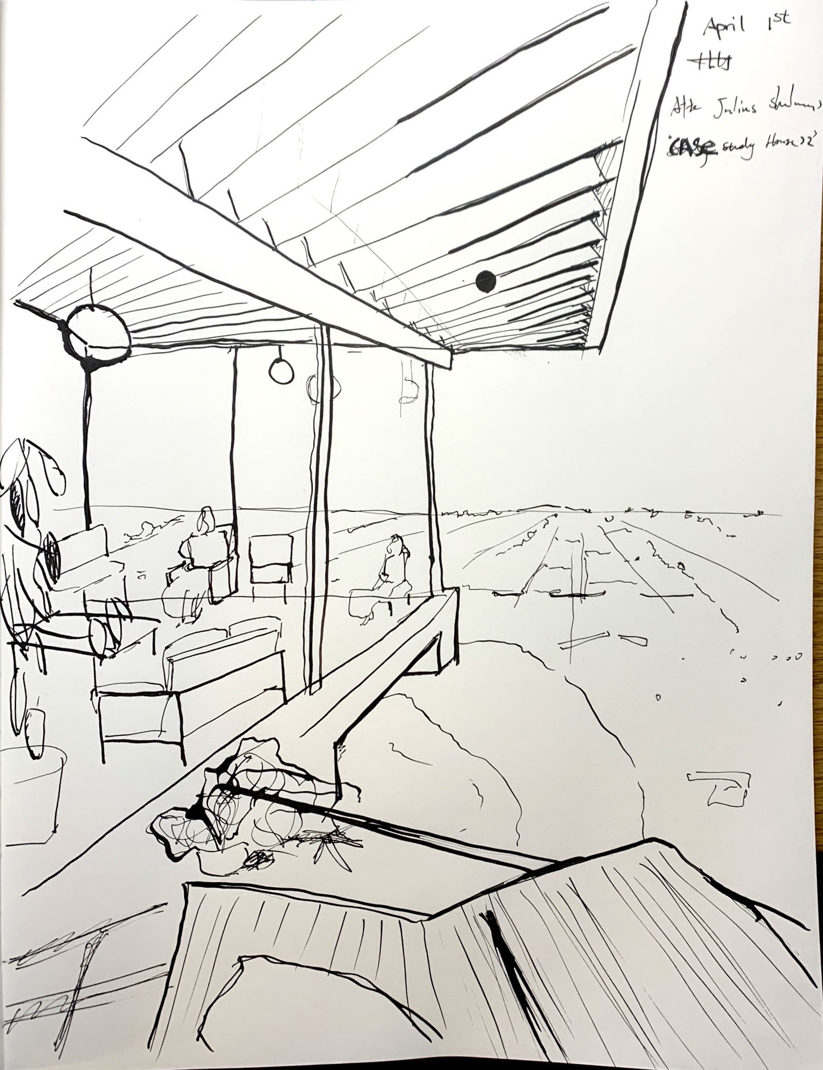 Drawing of "Case Study House 22""